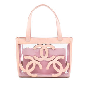 Pre-Loved Chanel Triple CC Vinyl and Patent Tote